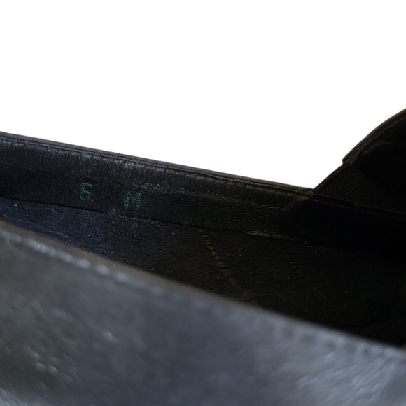 André Assous Black Espadrille Low Wedge - Picture 8 of 8